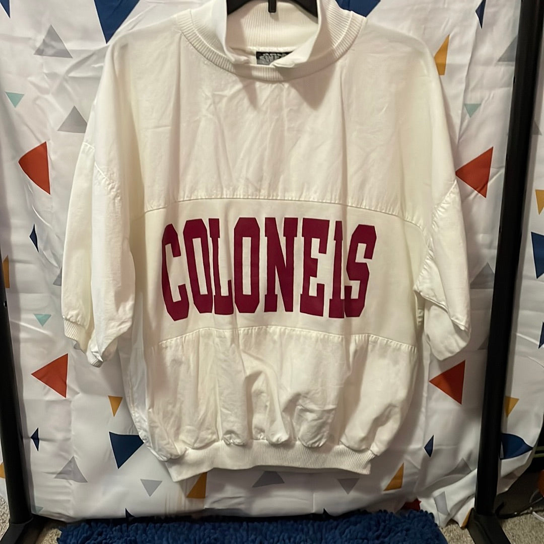 Henderson County Colonels Half Sleeve Pullover. Sized Medium