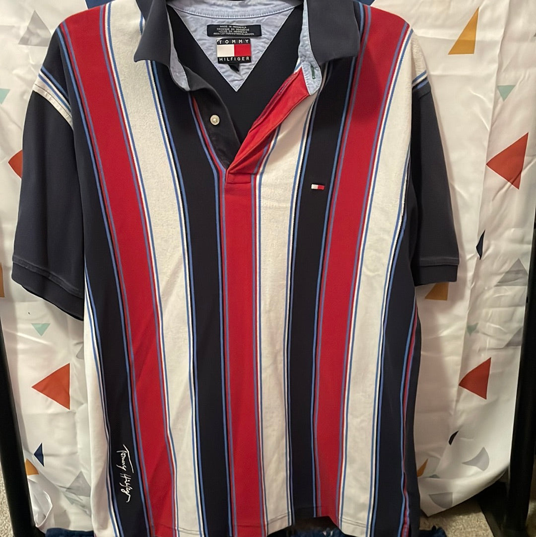 Tommy Hilfiger Signature Collared Shirt Size Large
