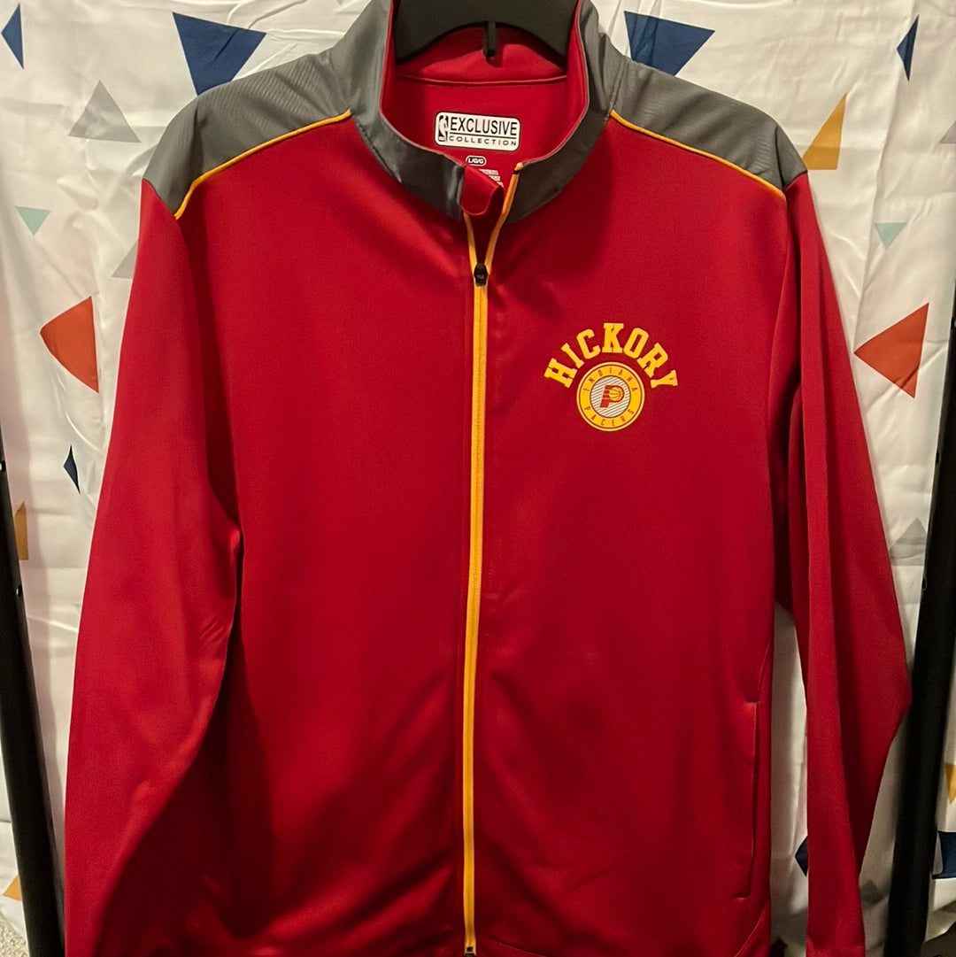 Indiana Pacers Majestic Hickory Track Jacket Size Large