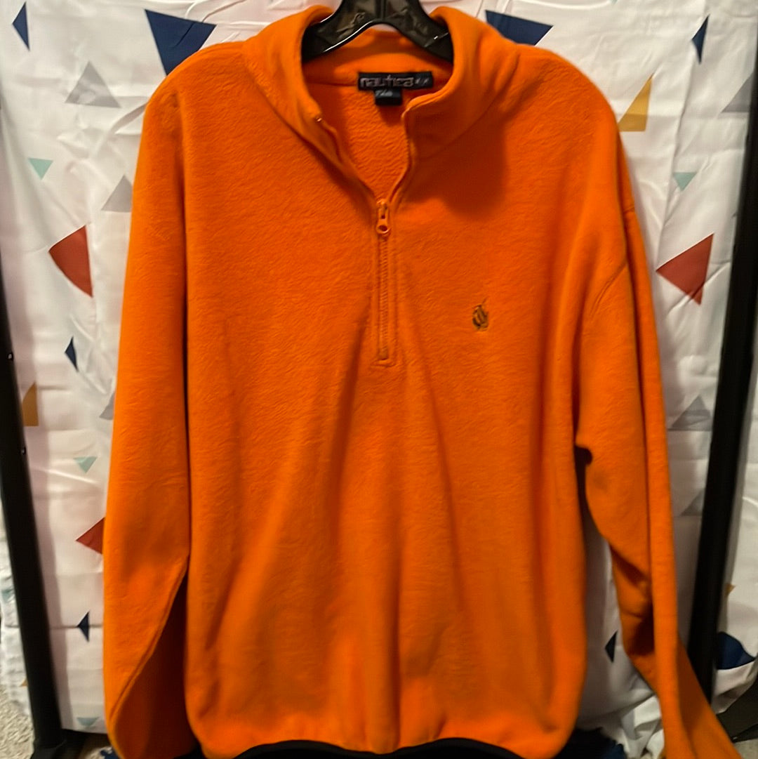 Nautica Fleece Half Zip Pullover. Size Medium
