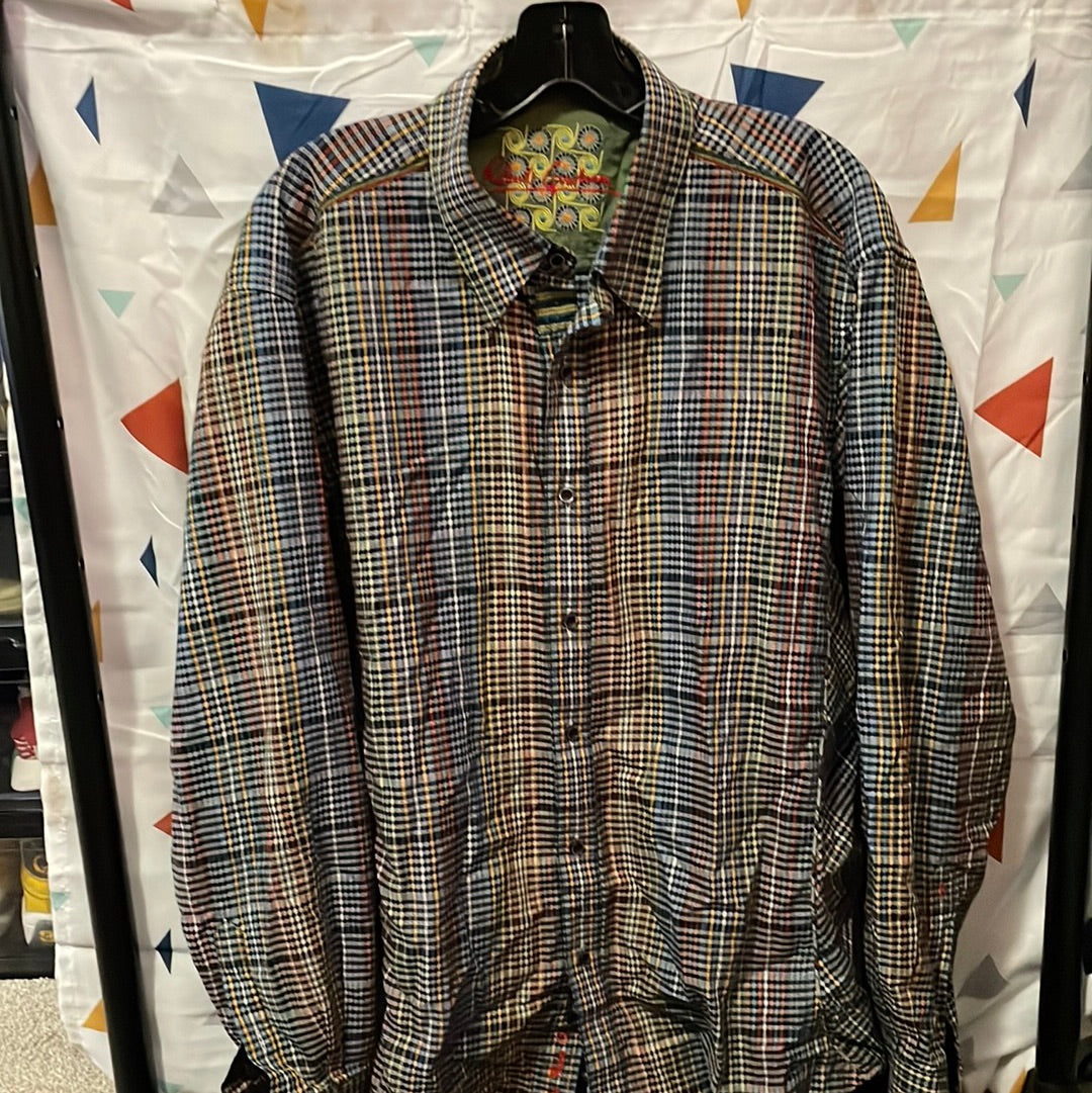 Robert Graham Long Sleeve Button Down Size XL