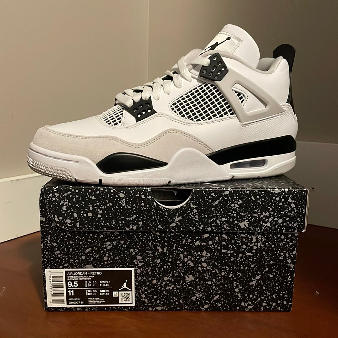 Jordan 4 “Military Black” Size 9.5 New In Box.