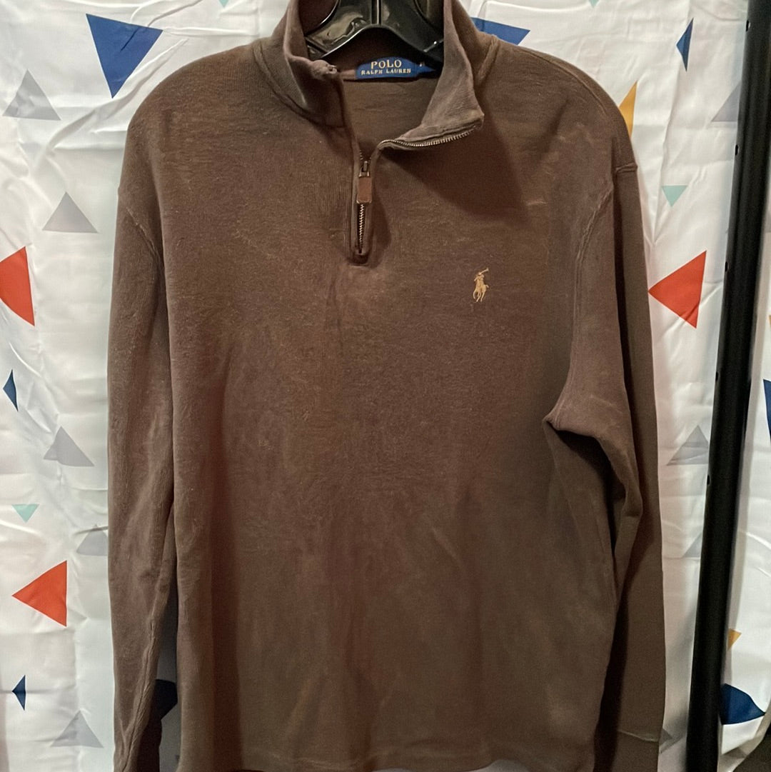 Polo Half Zip Sweater Size Medium