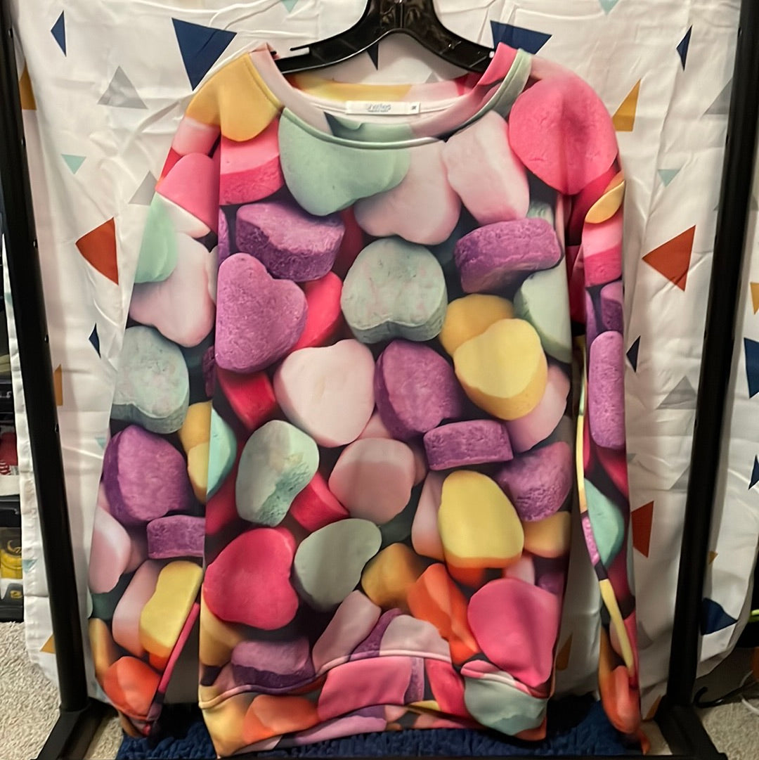 Shelfies All-Over Print Crewneck Sweater