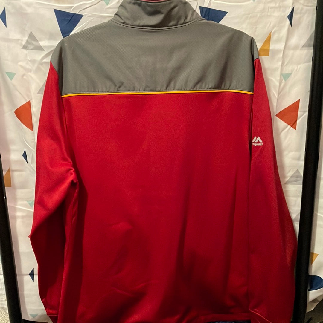 Indiana Pacers Majestic Hickory Track Jacket Size Large