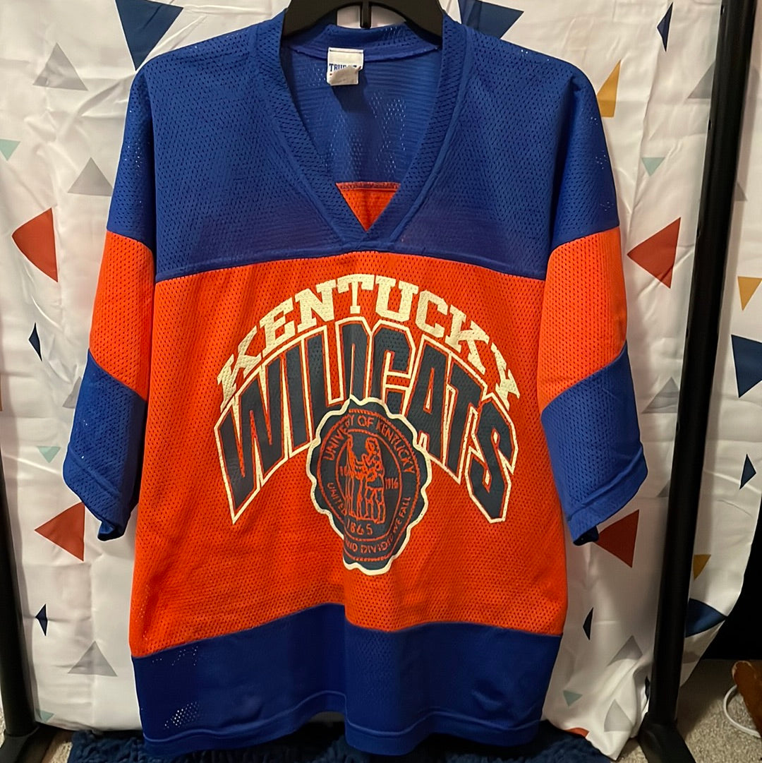 True Fan Kentucky Wildcats Hockey Jersey Size Large