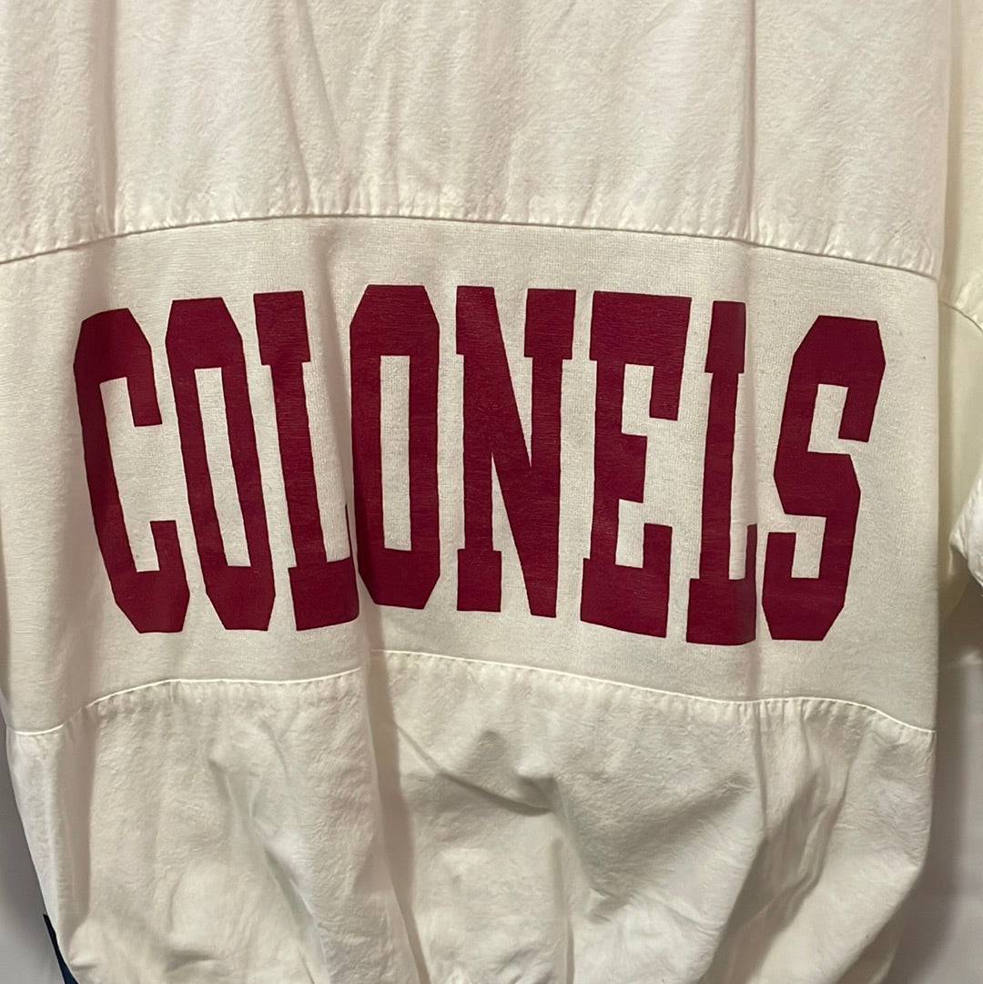 Henderson County Colonels Half Sleeve Pullover. Sized Medium