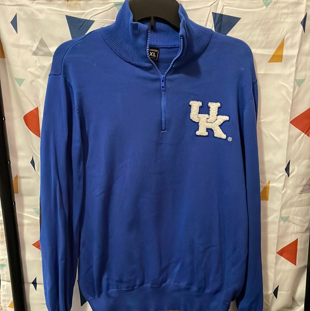 Kentucky Wildcats Alma Mater Half Zip Sweater. Sized Medium