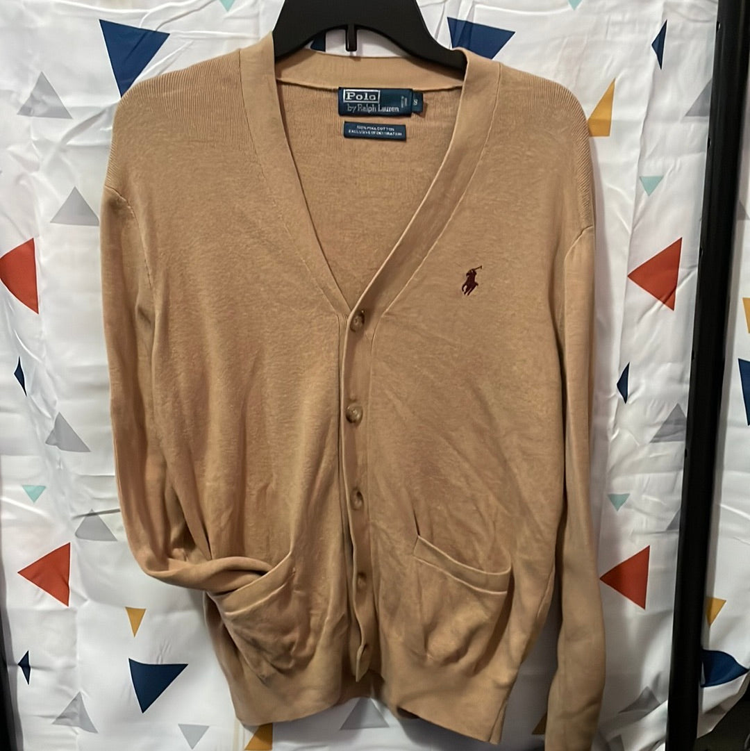 Polo Cardigan Lightweight Button Up. Size Small