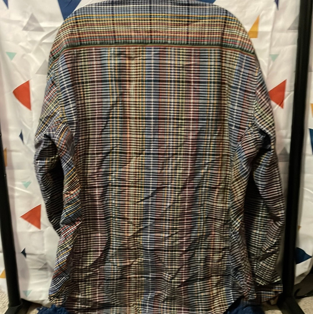 Robert Graham Long Sleeve Button Down Size XL