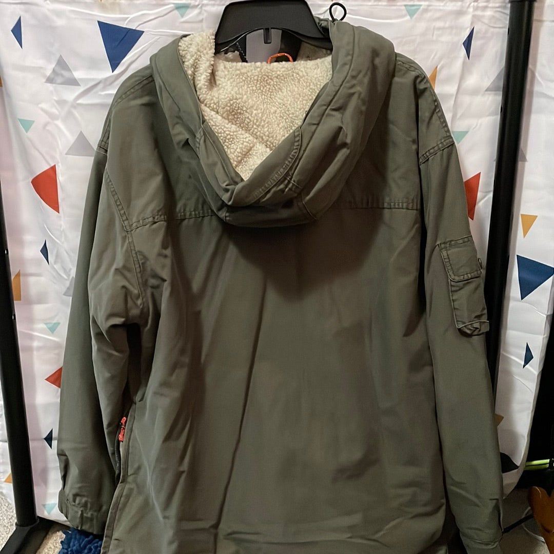 American Eagle Sherpa Lined Half-Zip Size Small