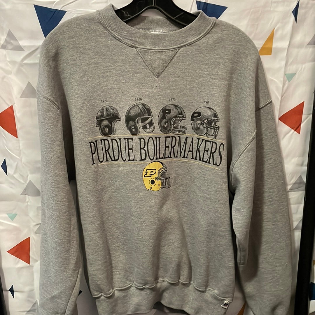 Purdue Boilermakers Russell CrewNeck. Size Medium