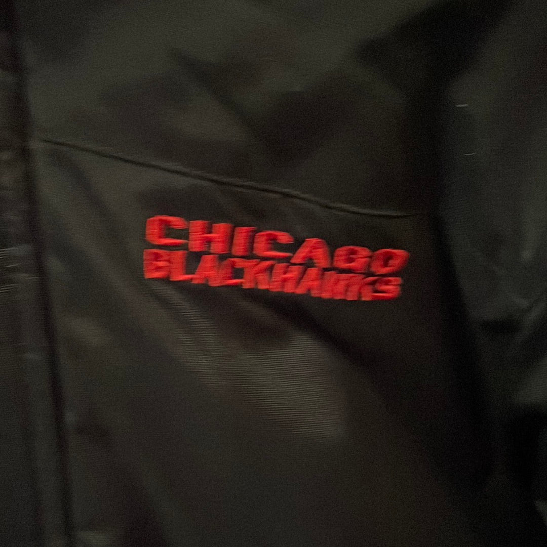 Chicago Blackhawks Fur Lined Hooded Jacket. Youth XL