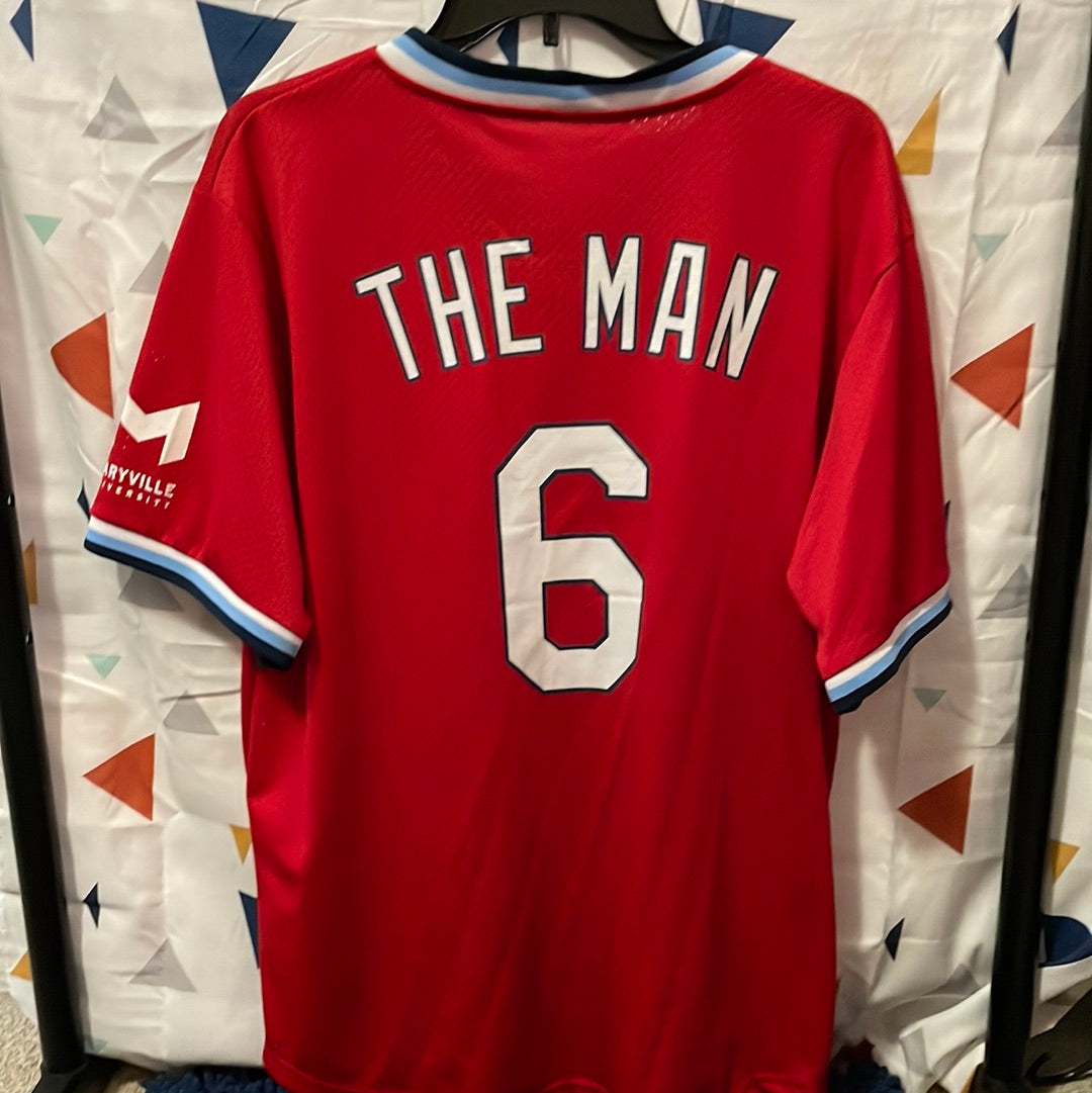 St. Louis Cardinals Maryville College Promo Jersey. Stan “The Man” Musial Size XL