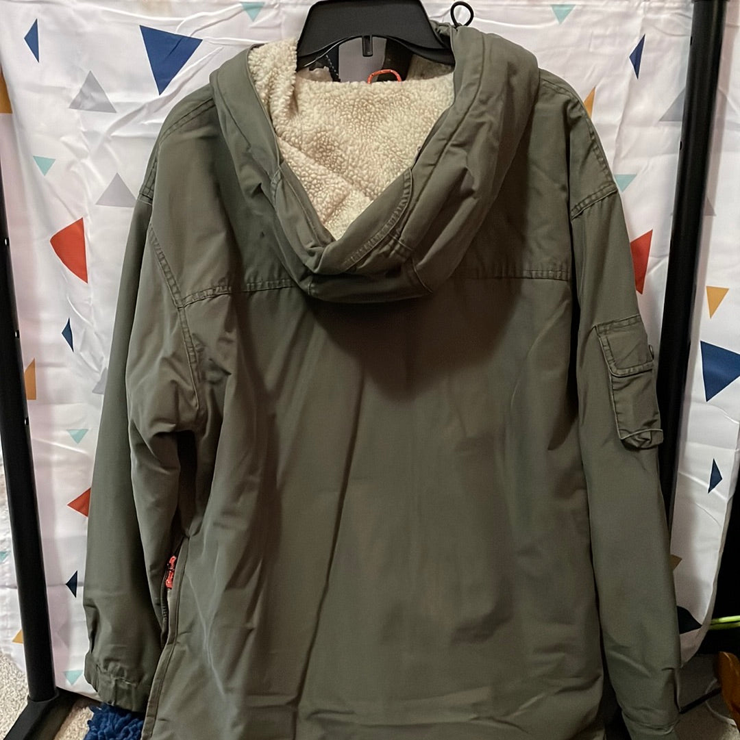 American Eagle Sherpa Lined Half-Zip Size Small