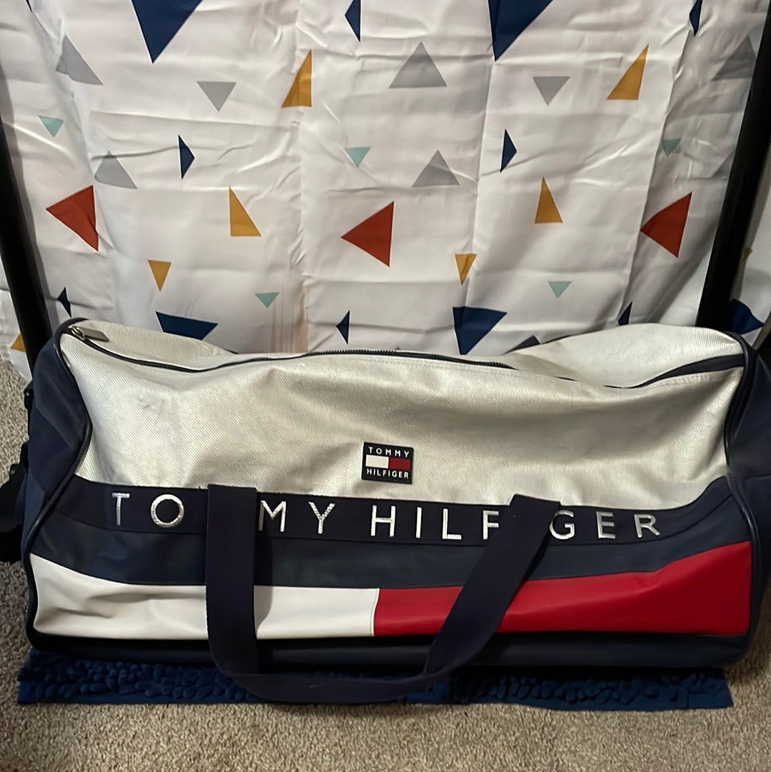 Tommy Hilfiger Silver Duffel Bag