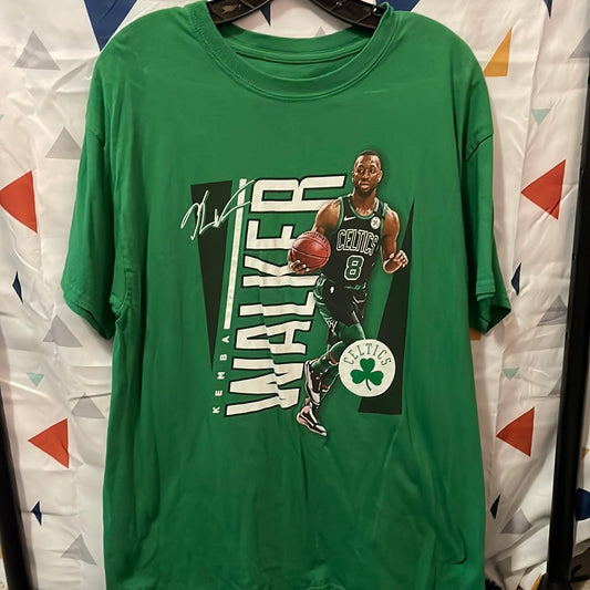 Boston Celtics Kemba Walker Full Print Shirt. Size Large