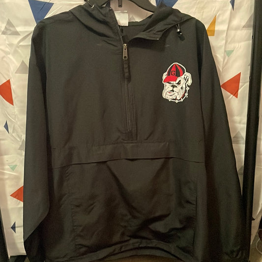 Georgia Bulldogs Champion Windbreaker Half-Zip Size Medium