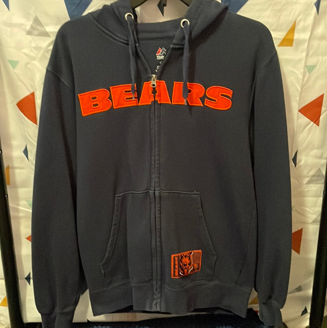 Chicago Bears Majestic Hooded Jacket Size Small